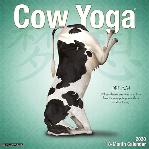 Cow Yoga Calendar